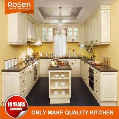 Classic Multifunctional Waterproof MDF PVC Kitchen Cabinet with Durable Countertop