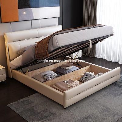 Modern Wooden Furniture 1.5/1.8m Multi-Functional Storage Bed