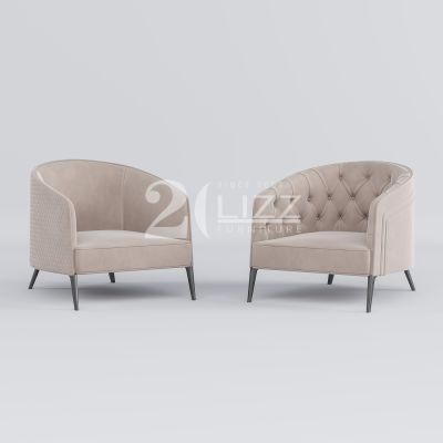 China Factory European Style Home Hotel Living Room Furniture Leisure Arm Sofa Chair with Good Quality