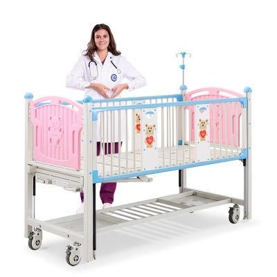Cx2X Beautiful Coated Steel Hospital Appliance Modern Manual Children Cartoon Treatment Care Bed Manufacture