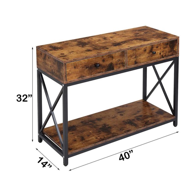Console Table Sofa Table Industrial Entryway Table
