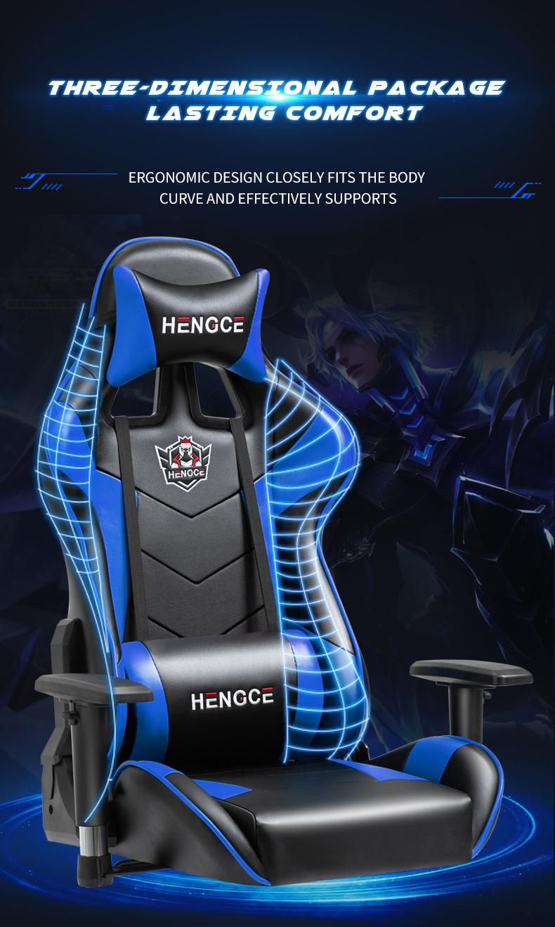 Customized China Supplier Recliner Massage E-Sport Computer Racing Gaming Chair with Lumbar Support