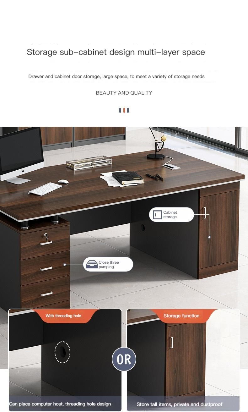 Top Selling Modern Office Desk with Drawers and Doors