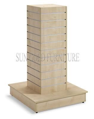 Factory Customize Modern Wooden Display Shelf, Melamine Display Stand (SZ-WDR005)