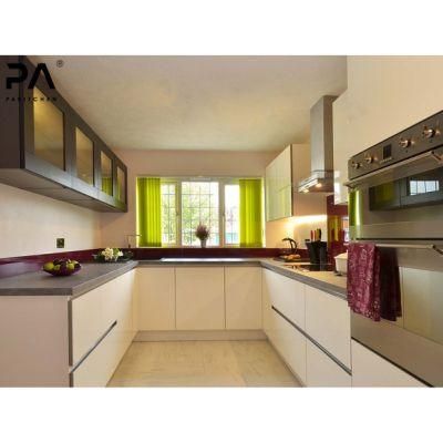 Particle Board Ready Made Glass Door High End Waterproof Complete Cupboard Kitchen Cabinets Kitchen Furniture