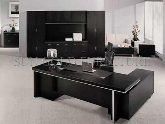 Popular Design Classic Executive Table with Storage Sets Brown Office Desk (SZ-OD125)