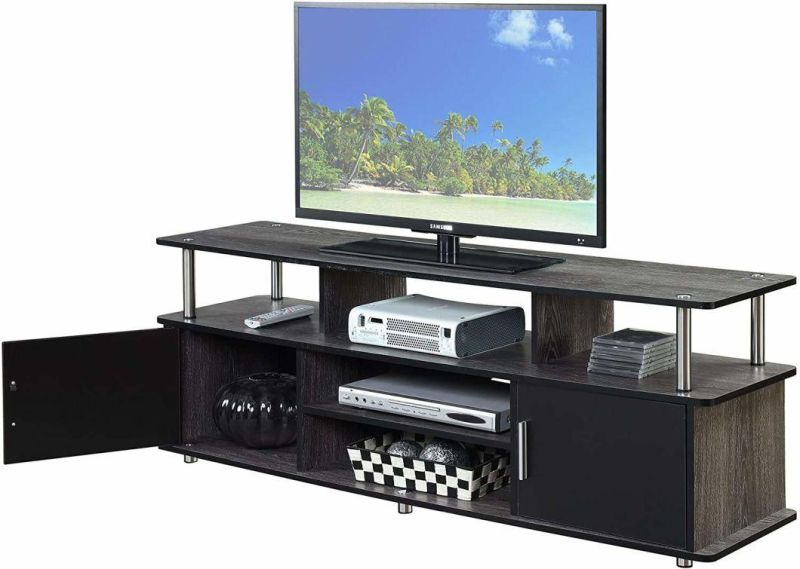 Convenience Concepts Designs 2 Go 60" TV Stand, Cherry / Black
