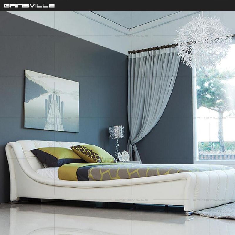 Home Furniture Set Modern Bedroom Furniture Bedroom Bed King Bed Leather Bed Gc1615