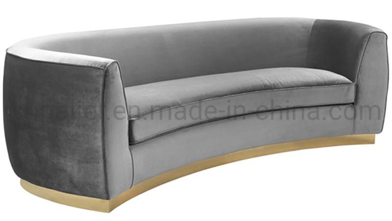 Wholesale Modern L Velvet Sofa for Living Room