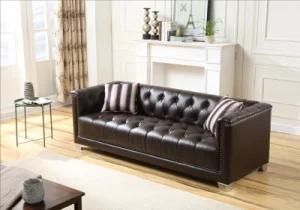 Chesterfield Leather Sofa Living Room Furniture