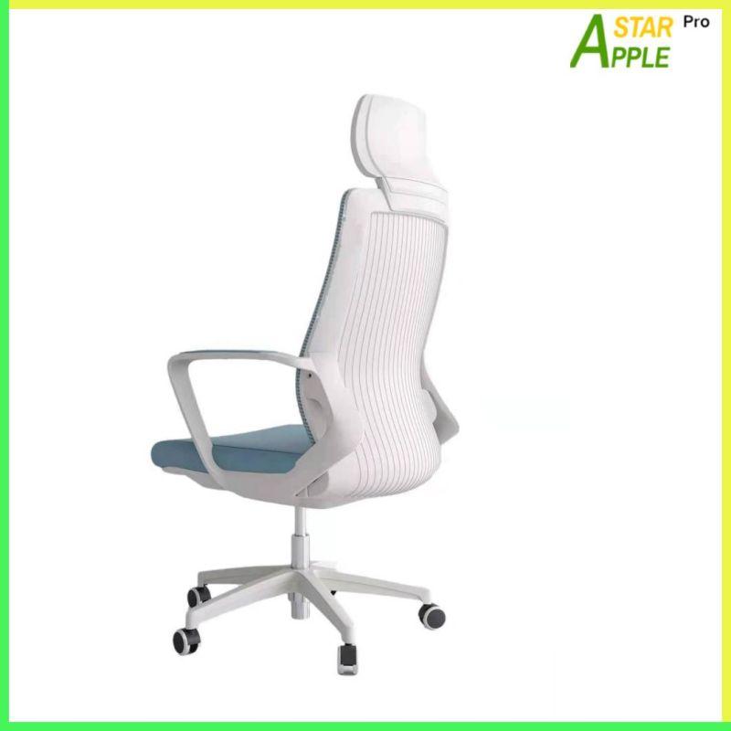 White Furniture Mesh Elegant Boss Fabric Office Chairs on Armrest