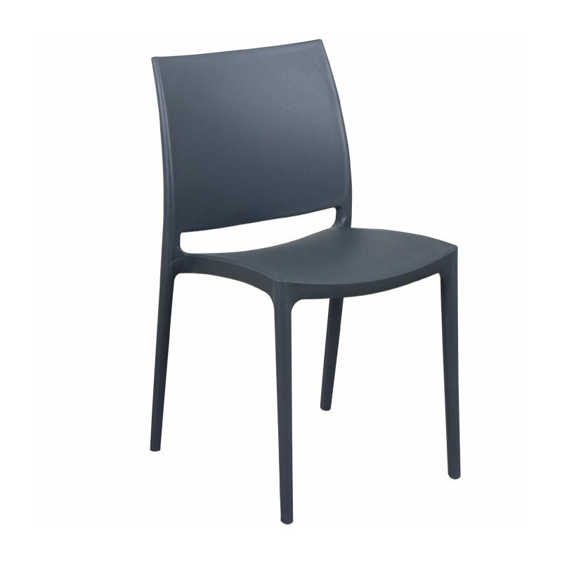 Wholesale Outdoor Furniture Modern Style Garden Furniture Wake Plastic Chair Eco-Friendly PP Armless Dining Chair