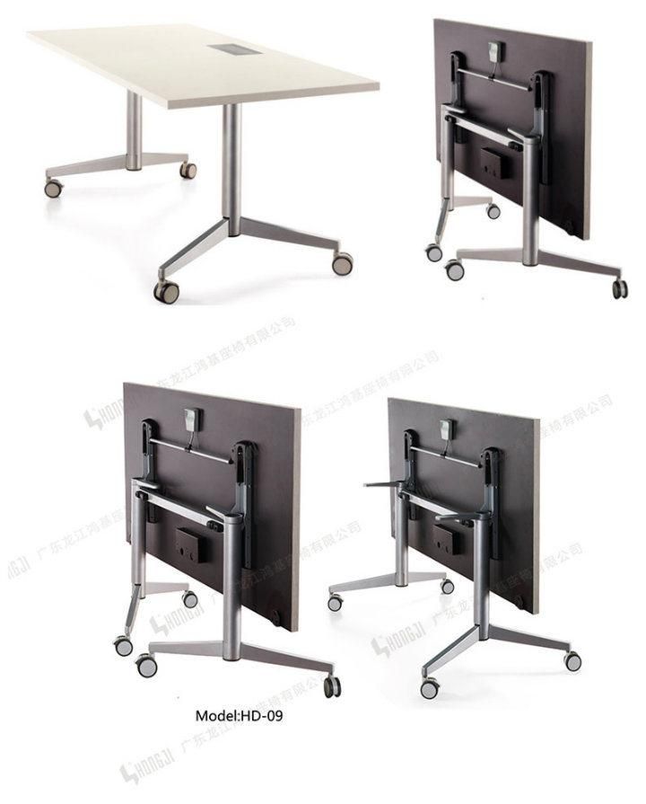 Cheep Price Metal Meeting Swivel Office Folding Conference Desk
