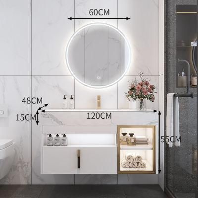 High Quality Design New Product Cheap Modern Luxury Bathroom Vanities Hand Washing Vanity with Rock Plate Top