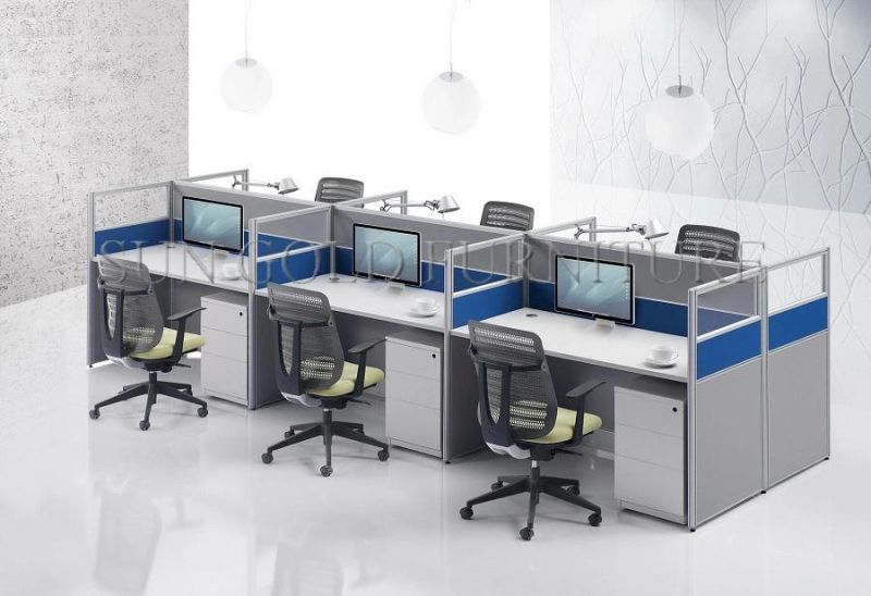 3 Person Seats Modern Office Partition Cubicle Desk (SZ-WS143)