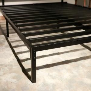 High Quality Whole Metal Modern Easy Assembly Frame Bed with Low Head Board