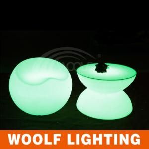 LED Illuminated Modern Plastic Outdoor Furniture