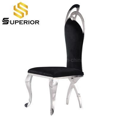 Home Furniture Luxury Black Velvet Dining Room Chairs Factory Selling
