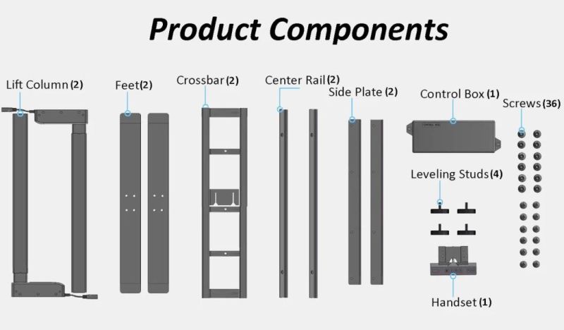 Wholesale Simple Metal TUV Certificated Dual Motor Sit Stand Desk