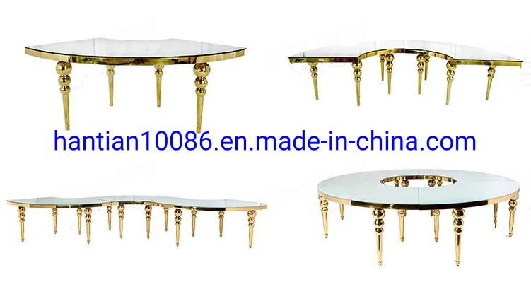 Best Selling Factory Direct Sales New Design Romantic Professional Production LED Dining Table