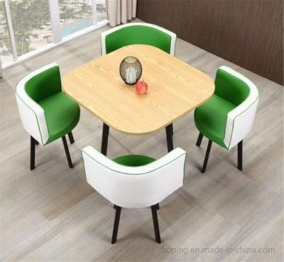 White Simple Modern House Furniture Table Sets Restaurant Dining Table 4 Seater Set Low Seating American Dining Table Sets