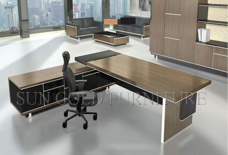 (SZ-ODL332) Office Furniture Curved Manager Desk Office Table Design