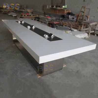 Conference Table with Power Office White Conference Table with Power Outlets