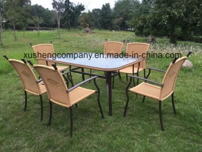 Modern Design Outdoor Garden Furniture Rattan Dining Set with Table