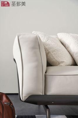 Italian Style Sofa Big Family Living Room Four Person Novartis Genuine Leather Sofa
