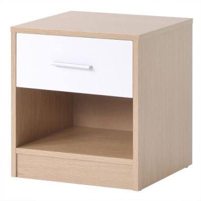 Bedside Table Locker Chest of Drawers, 1 Drawer and 1 Shelf Nightstands