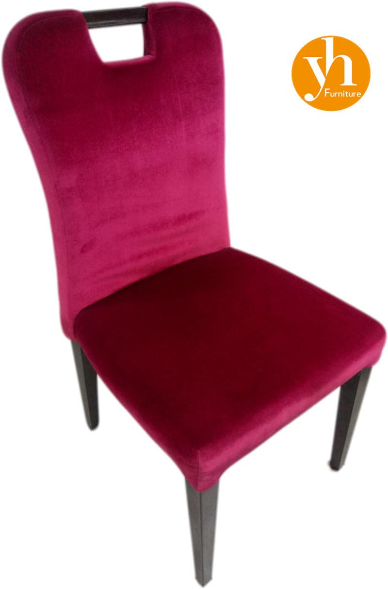 Steel Folding Chair Hand Hook Decoration Banquet Fabric Dining Chair