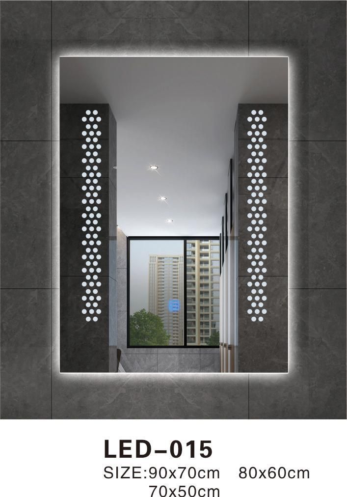 LED Bathroom Mirror with Light Sensor Touch