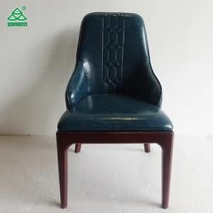 Solid Wood Frame with PU Leather Hotel Restaurant Chairs for Sale Used