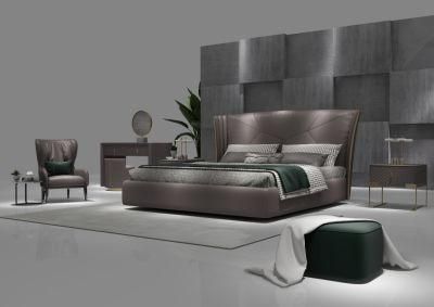 Modern Leather Bed Luxury Home Furniture Bedroom Bed