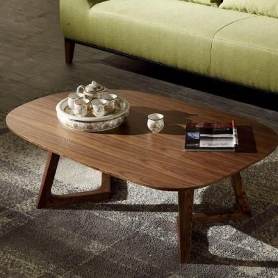 Nordic Wooden Living Room Furniture Solid Wood Home Coffee Table