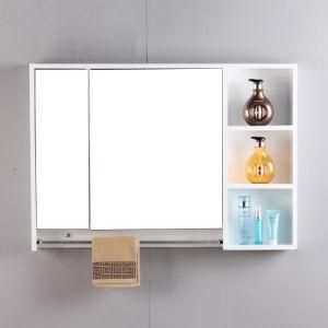 Home Custom Wooden Bathroom Wall Cabinet Mirror Cabinet