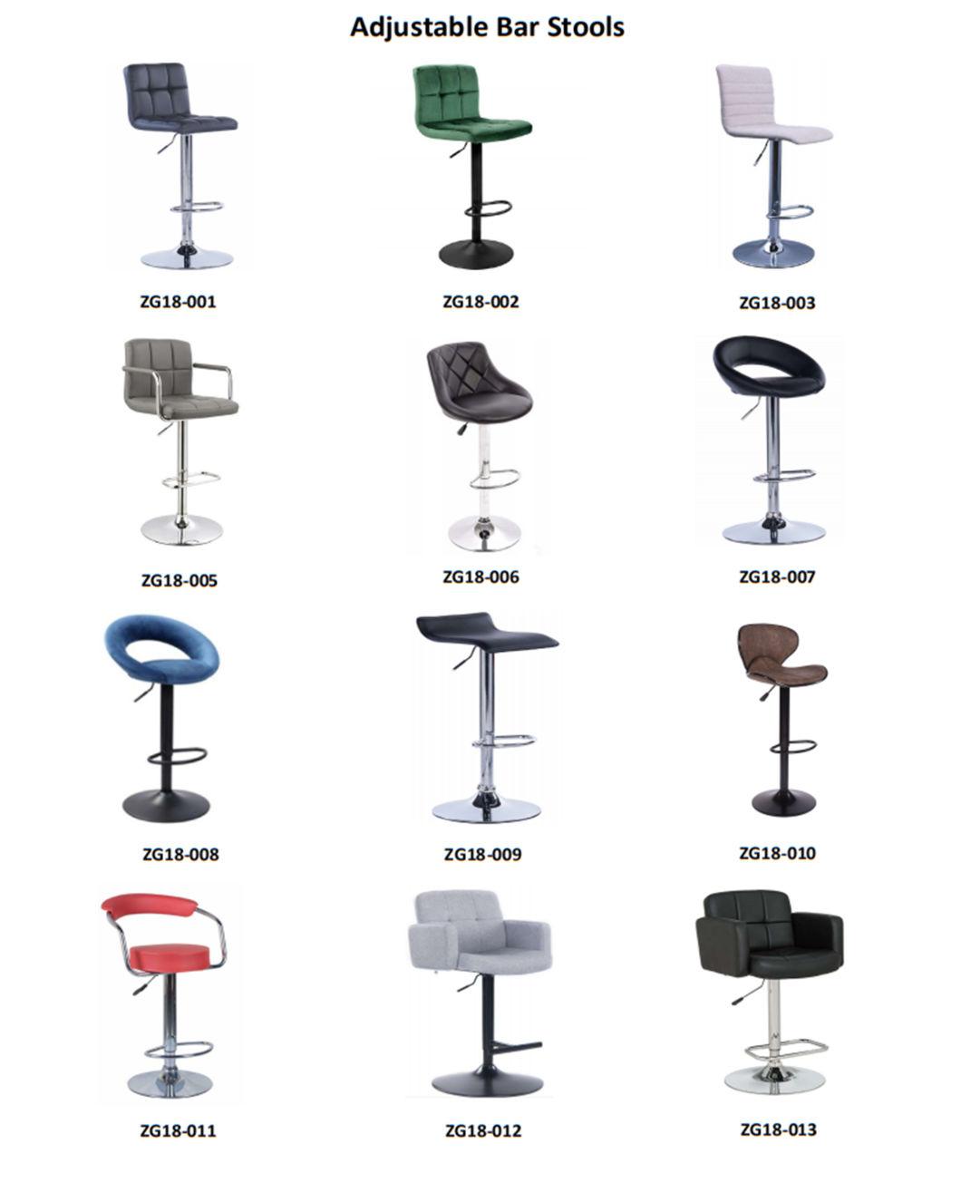 Height Adjustable Metal Modern Lounge Furniture Bar Chair Stool (ZG18-001)