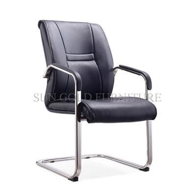 Black Modern Executive Leather Office Chair Meeting Chair (SZ-OC041)