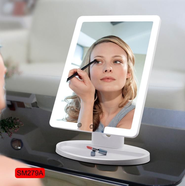 Hotel Bedroom Desk Vanity Mirror for Make-up Tabletop Tools