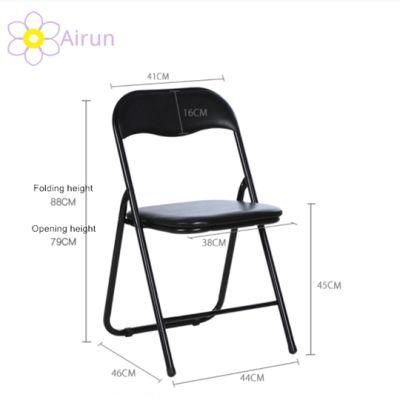 Office Staff Conference Computer Home Wave Back Hump Shape Back Folding Chair