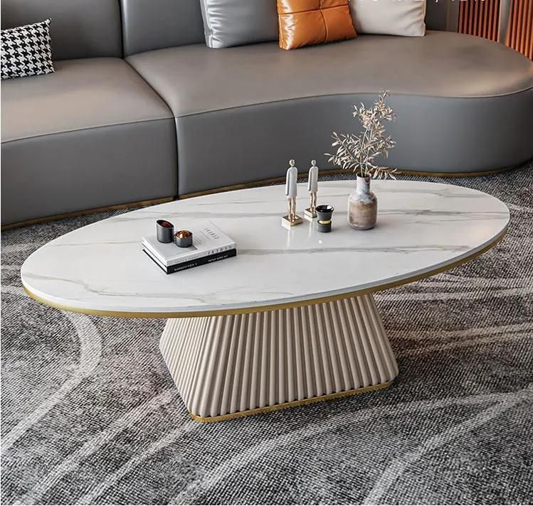 Modern Nordic Design Tea Dining Luxury Round Square Marble Coffee Table
