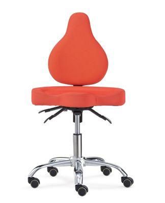 High Quality Adjustable Height Rolling Red Office Chair with Backrest