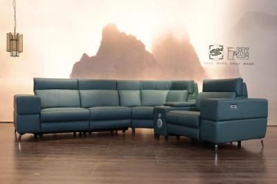 Living Room Hot Sale Furniture High Quality Leather Sofa Set Green Sofa