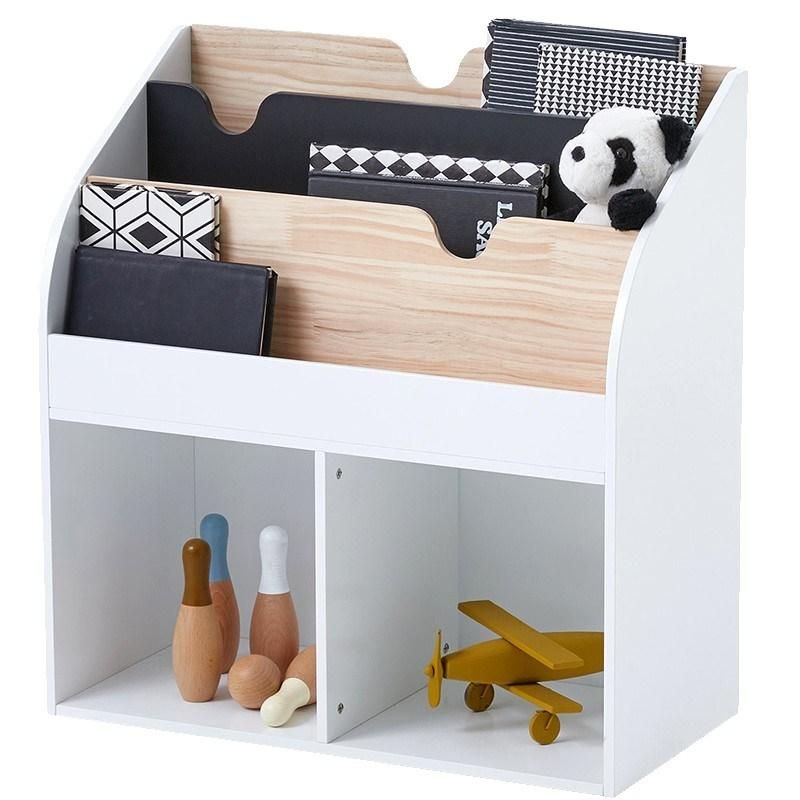 Modern Portable Children Bookcase, Living Room Wooden Kids Bookshelf, Colorful Baby Book Shelf