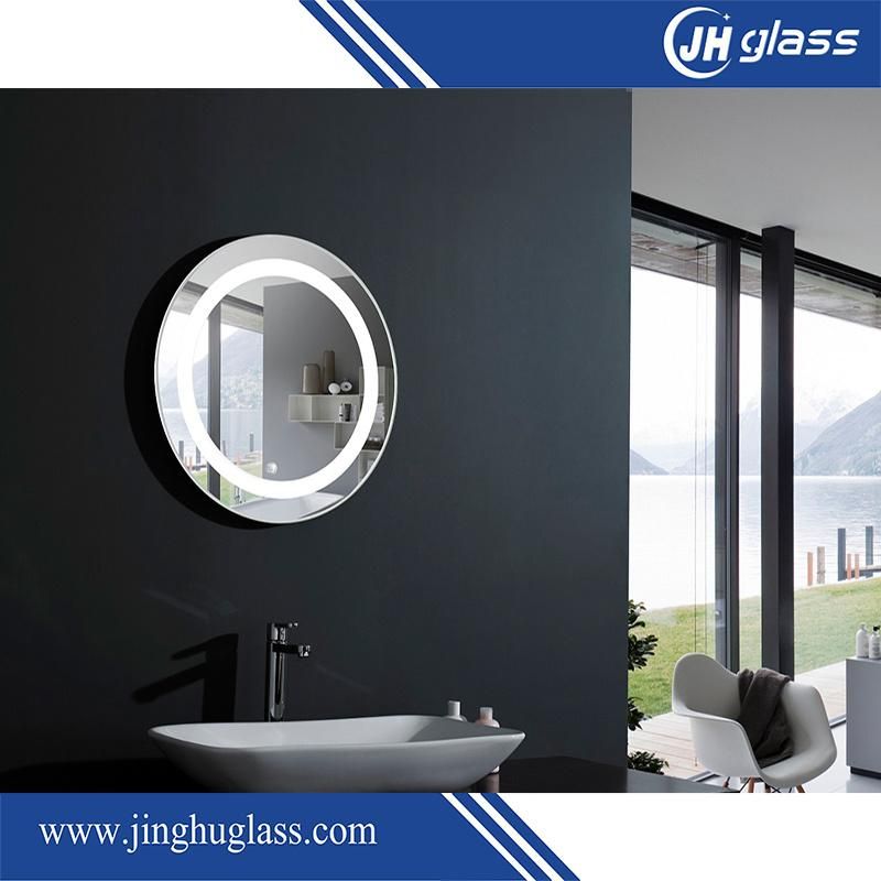 4000K Bathroom Wall Mounted Neutral Light LED Mirror with Horizontal Shape