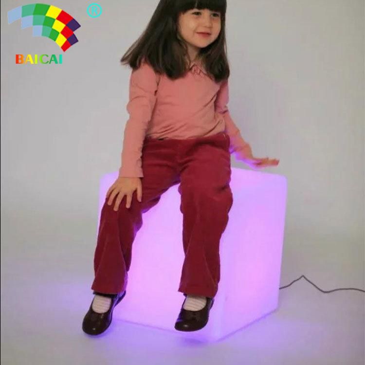 LED Cube Lighting Chair / Illuminated Furniture