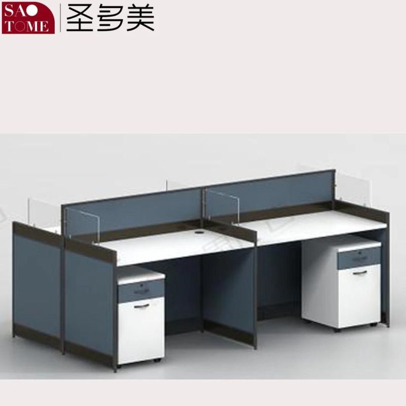 Modern Office Furniture Computer Desk X19 Same-Direction Two-Person Office Desk