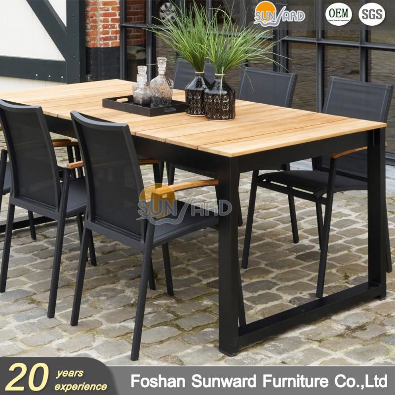 Modern Design Aluminum Dining Set Outdoor Table Set Living Room Furniture Balcony Furniture