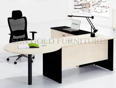 Popular MDF White Black Executive Wooden Office Desk (SZ-OD545)