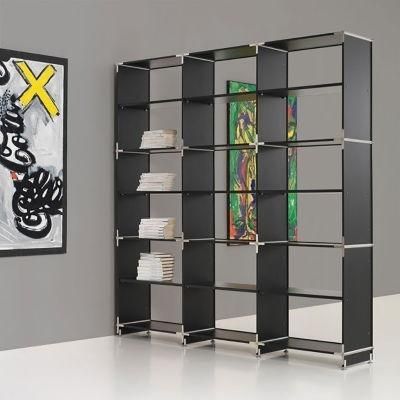 Modern Design Aluminum Frame Household Bookcase